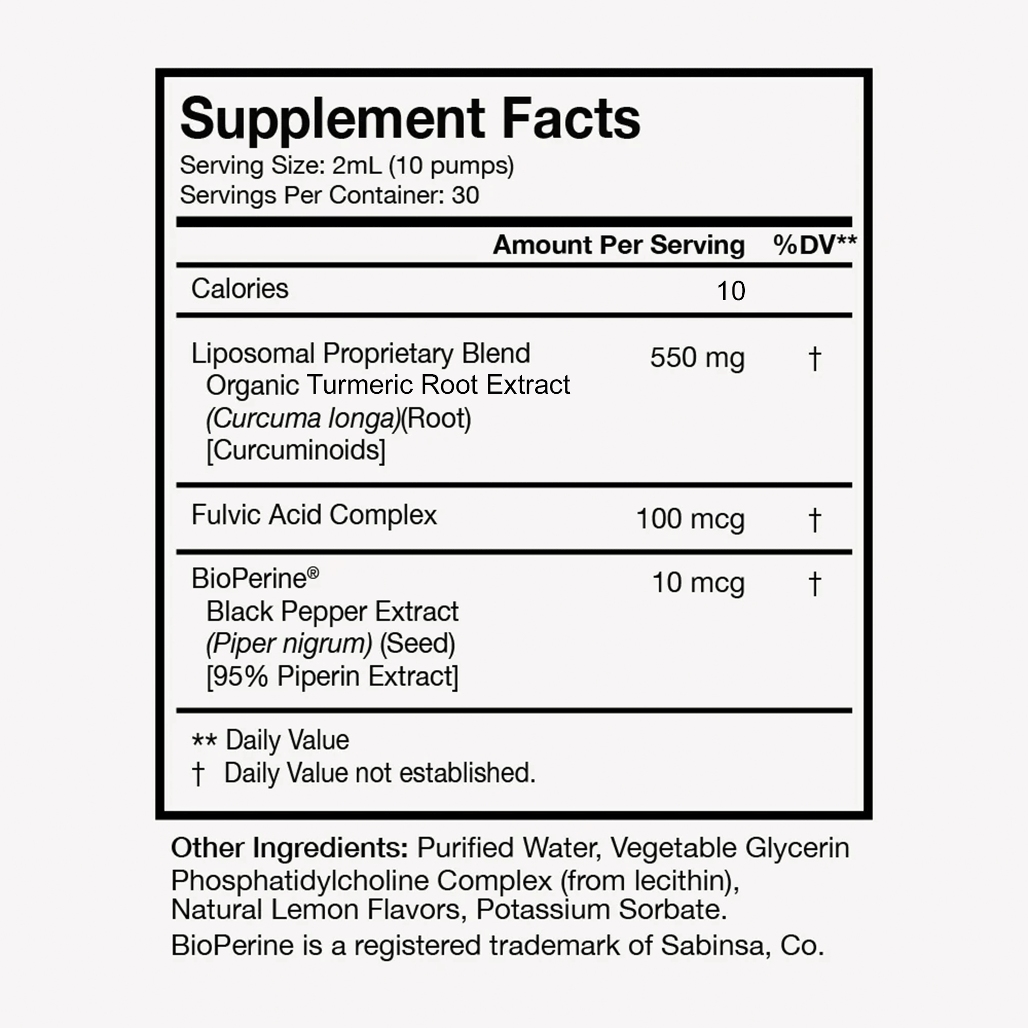 Liposomal Curcumin - Terra Health Essentials